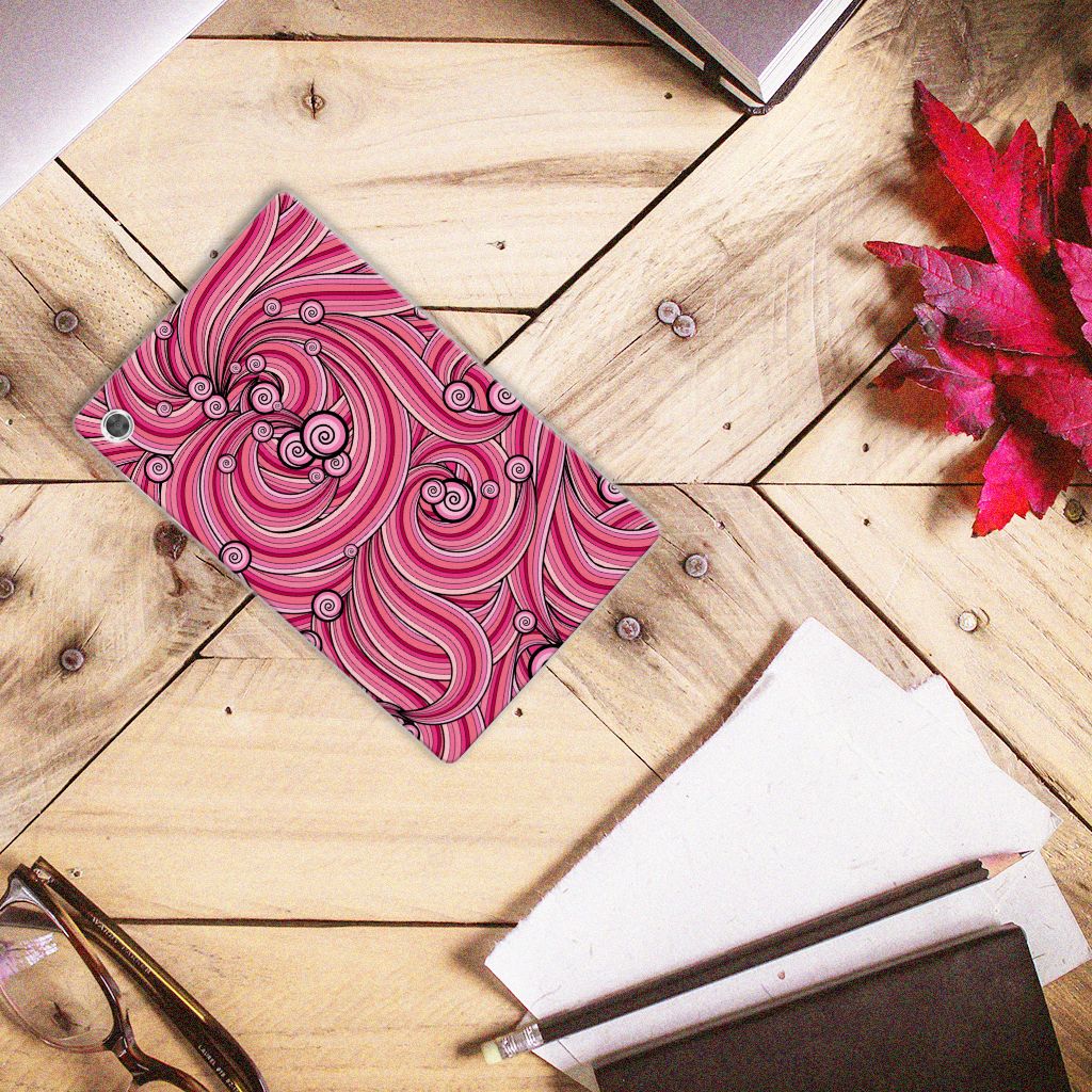 Lenovo Tab M10 Plus Tablethoes Swirl Pink