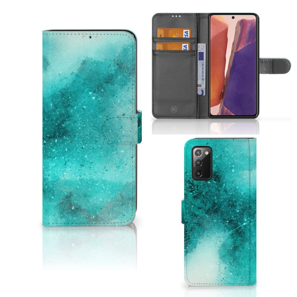 Hoesje Samsung Galaxy Note 20 Painting Blue