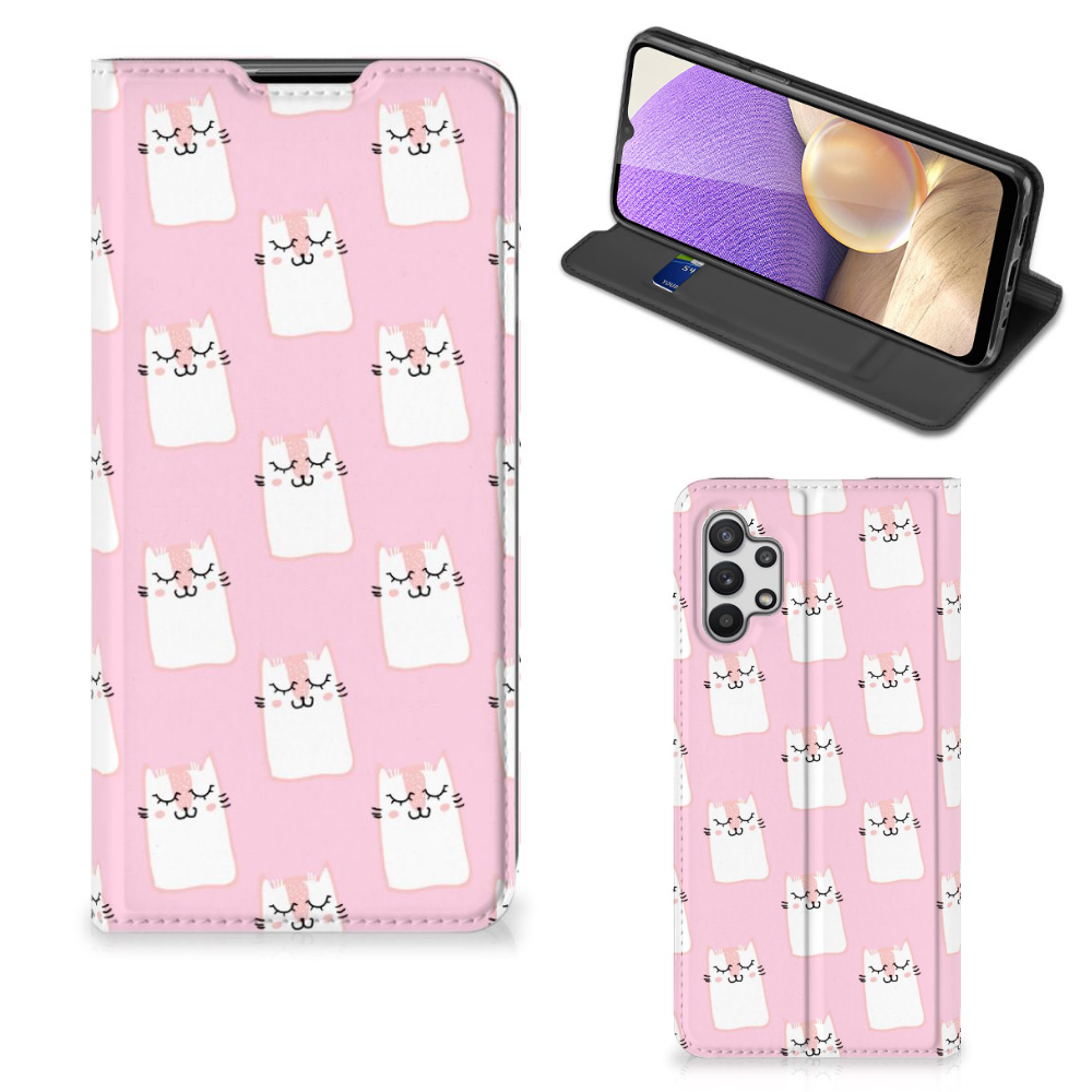 Samsung Galaxy A32 5G Hoesje maken Sleeping Cats - B2C Telecom