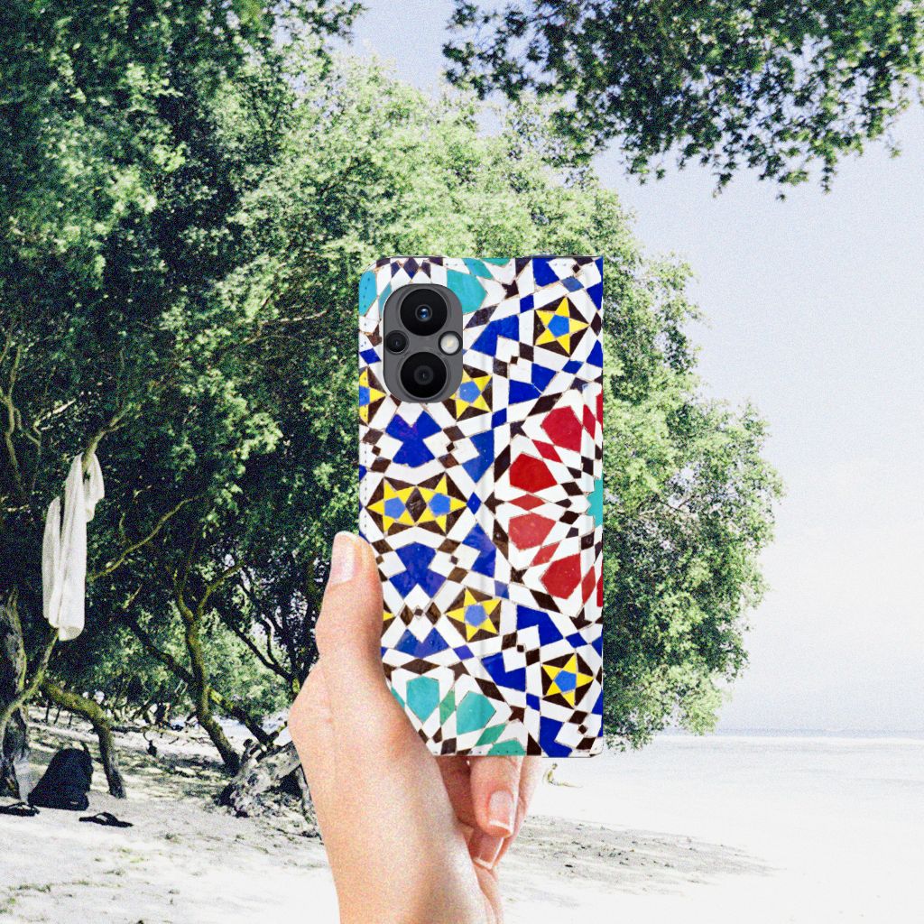 OPPO Reno8 Lite Standcase Mozaïek - B2C Telecom