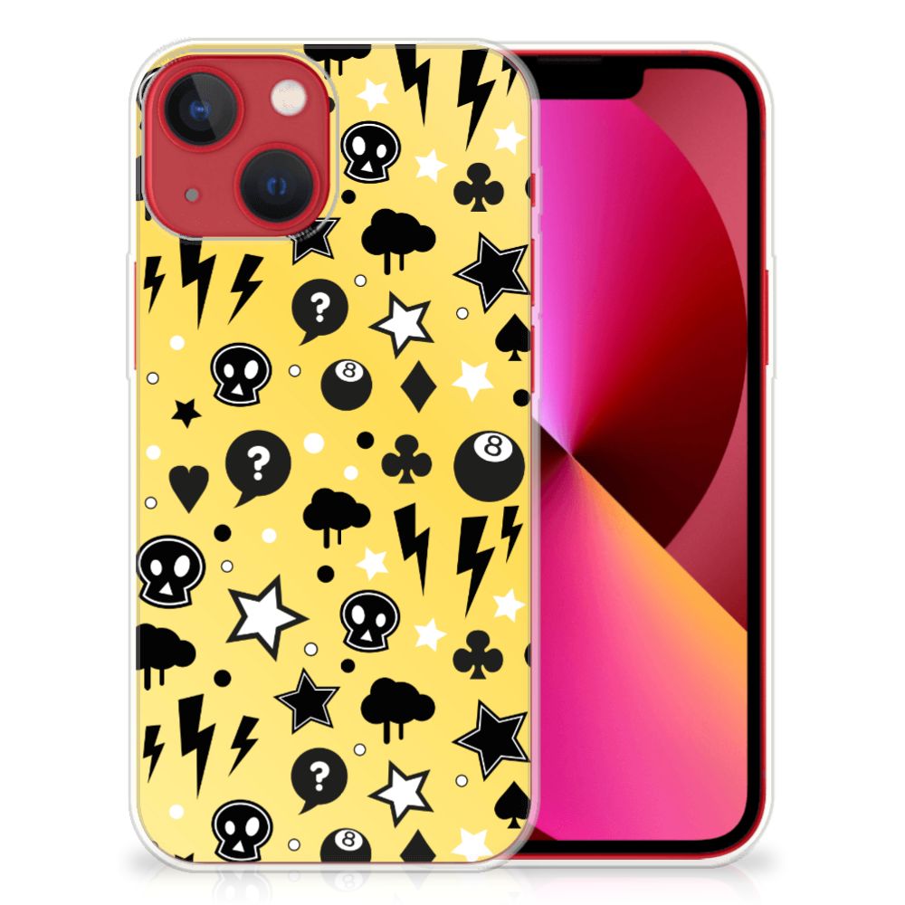 Silicone Back Case Apple iPhone 13 Punk Geel B2C Telecom