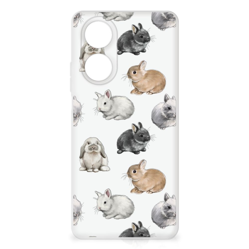 TPU Hoesje voor OPPO A58 4G Konijntjes