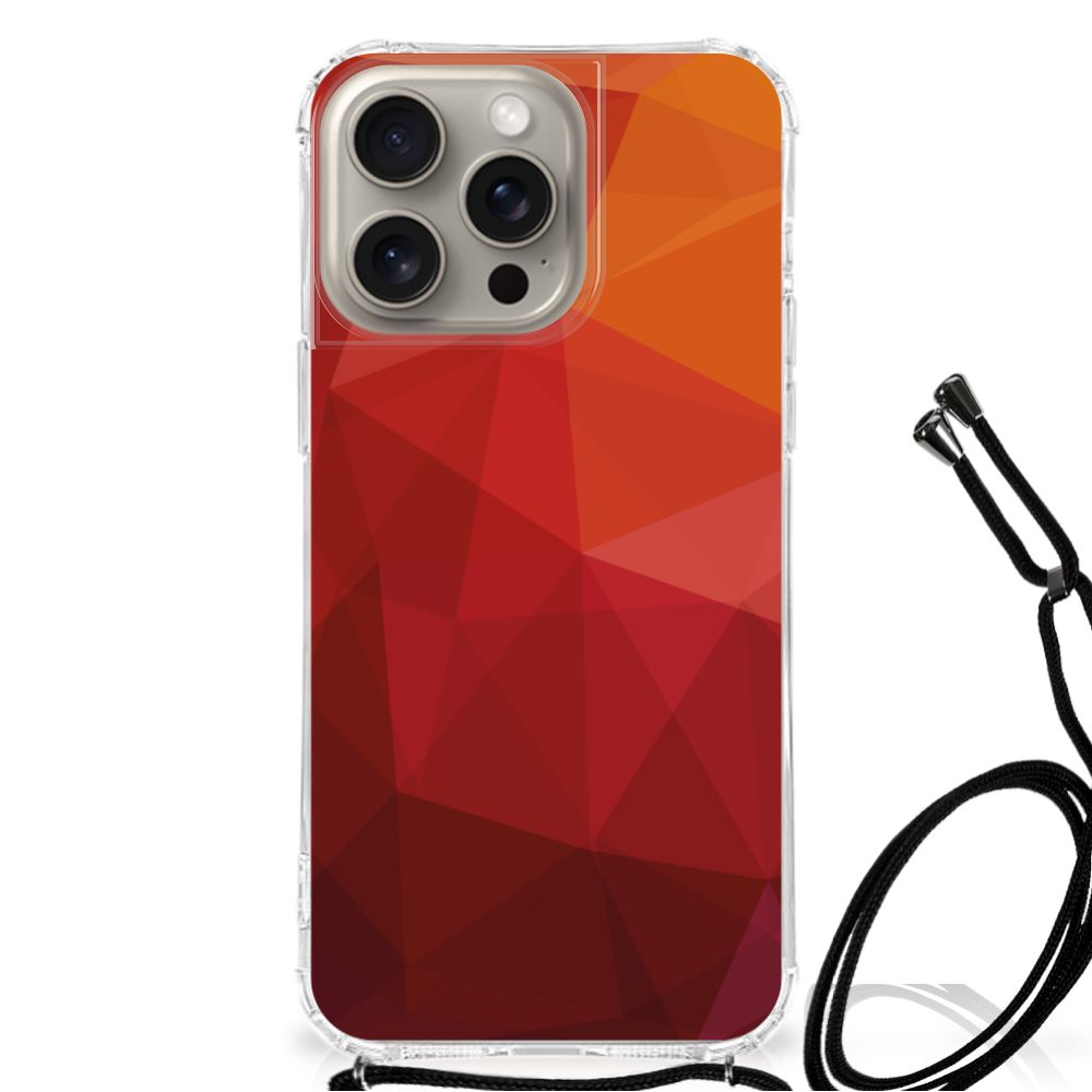 Shockproof Case voor iPhone 15 Pro Max Polygon Red B2C Telecom