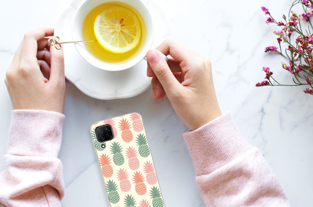 Huawei P40 Lite Siliconen Case Ananas B2C Telecom