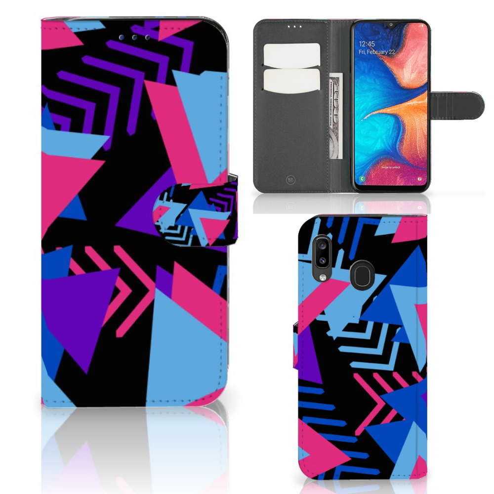 Samsung Galaxy A30 Book Case Funky Triangle