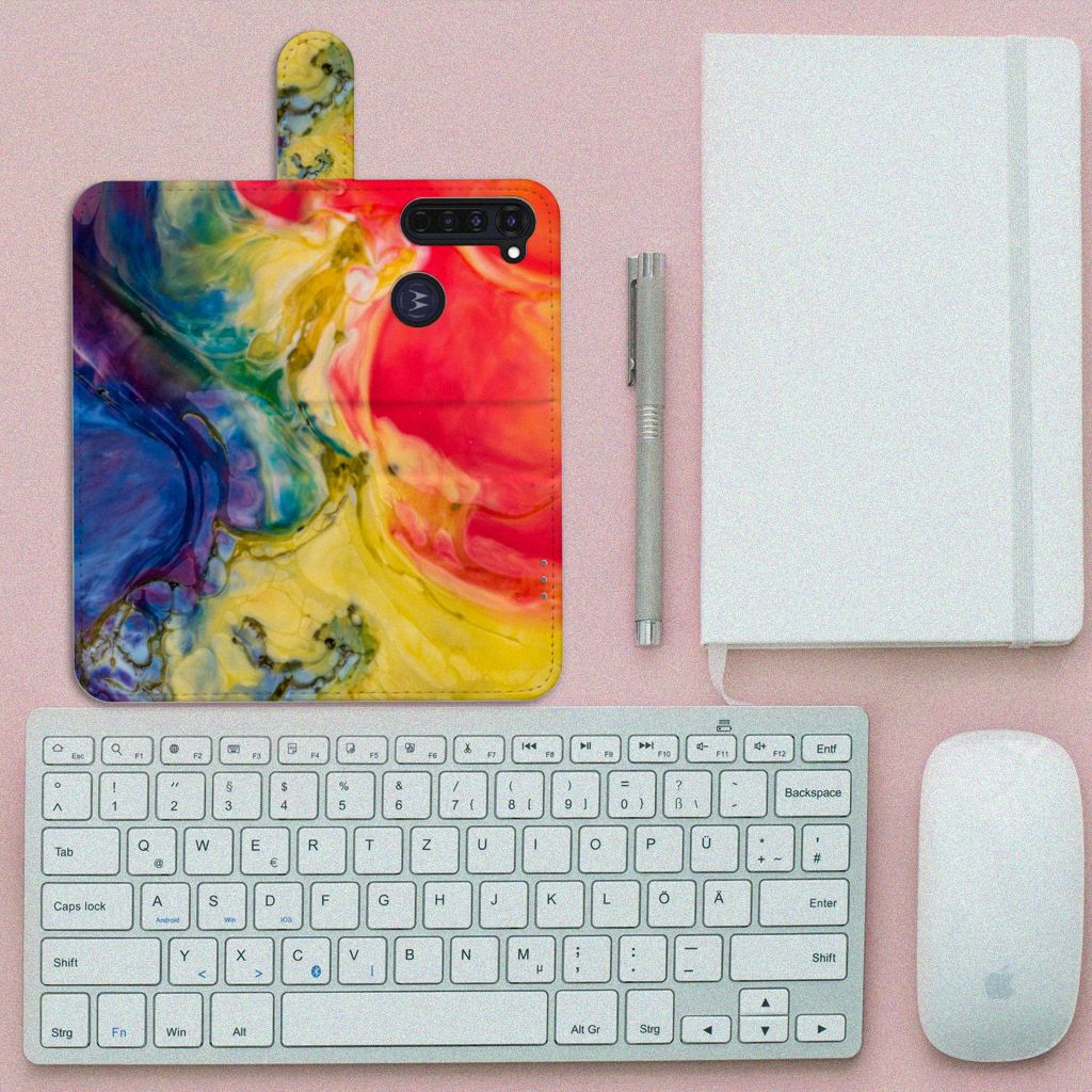 Hoesje Motorola Moto G Pro Watercolor Dark