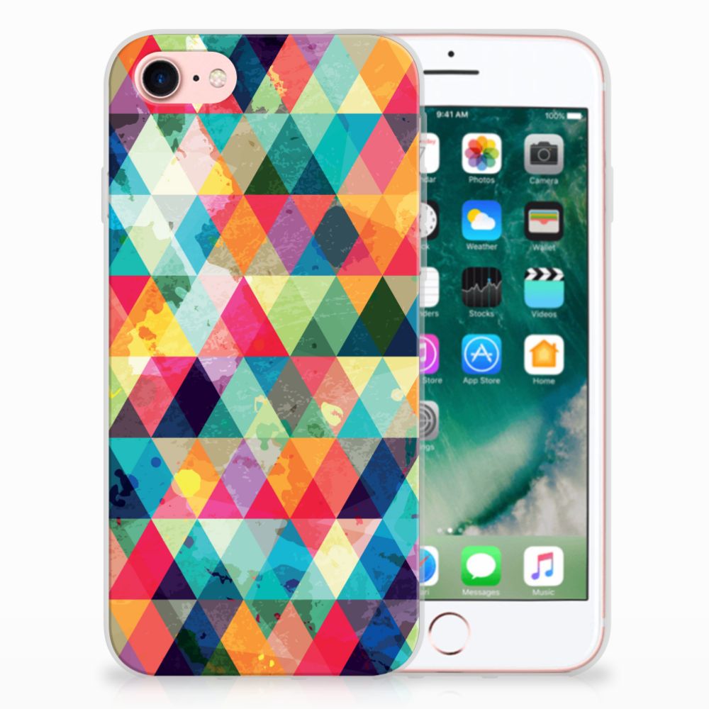 iPhone SE 2022 | SE 2020 | 8 | 7 TPU bumper Geruit