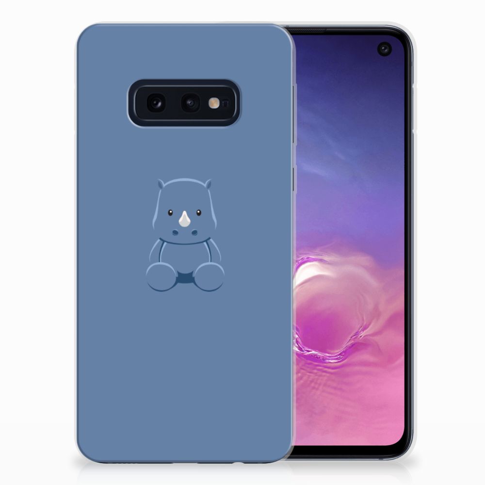 Samsung Galaxy S10e Telefoonhoesje met Naam Baby Rhino