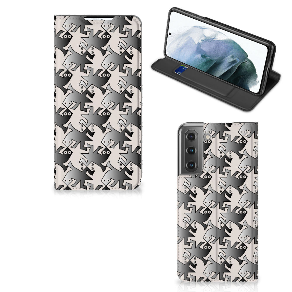 Samsung Galaxy S21 FE Hoesje maken Salamander Grey