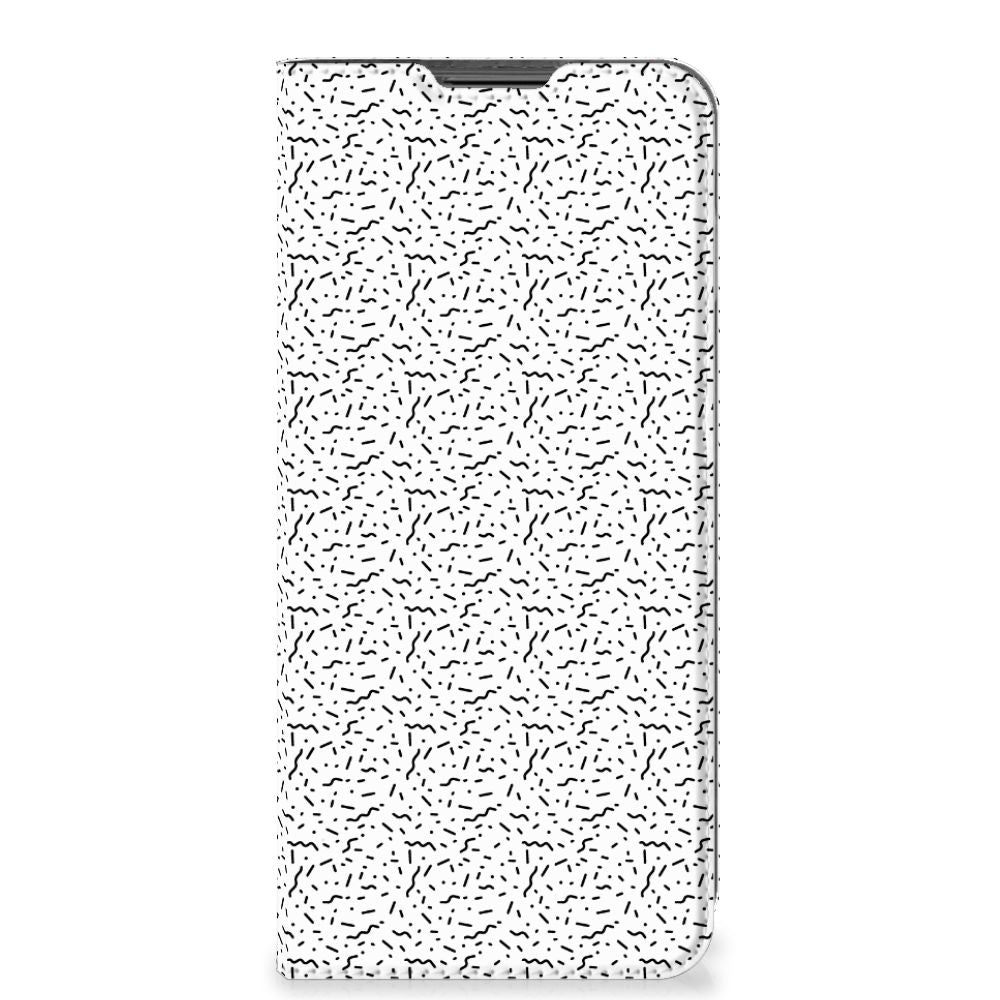Motorola Moto G22 Hoesje met Magneet Stripes Dots - B2C Telecom