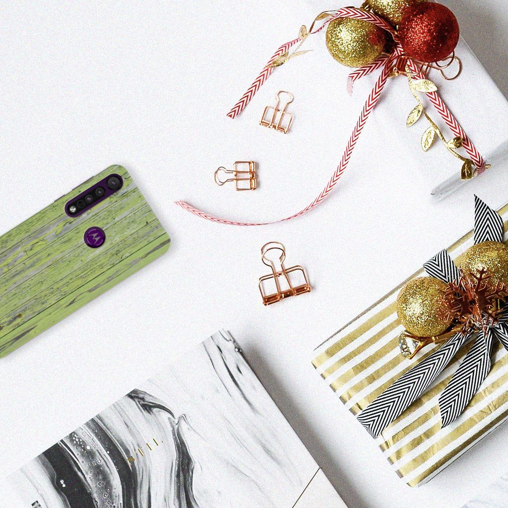 Motorola One Macro Bumper Hoesje Green Wood B2C Telecom