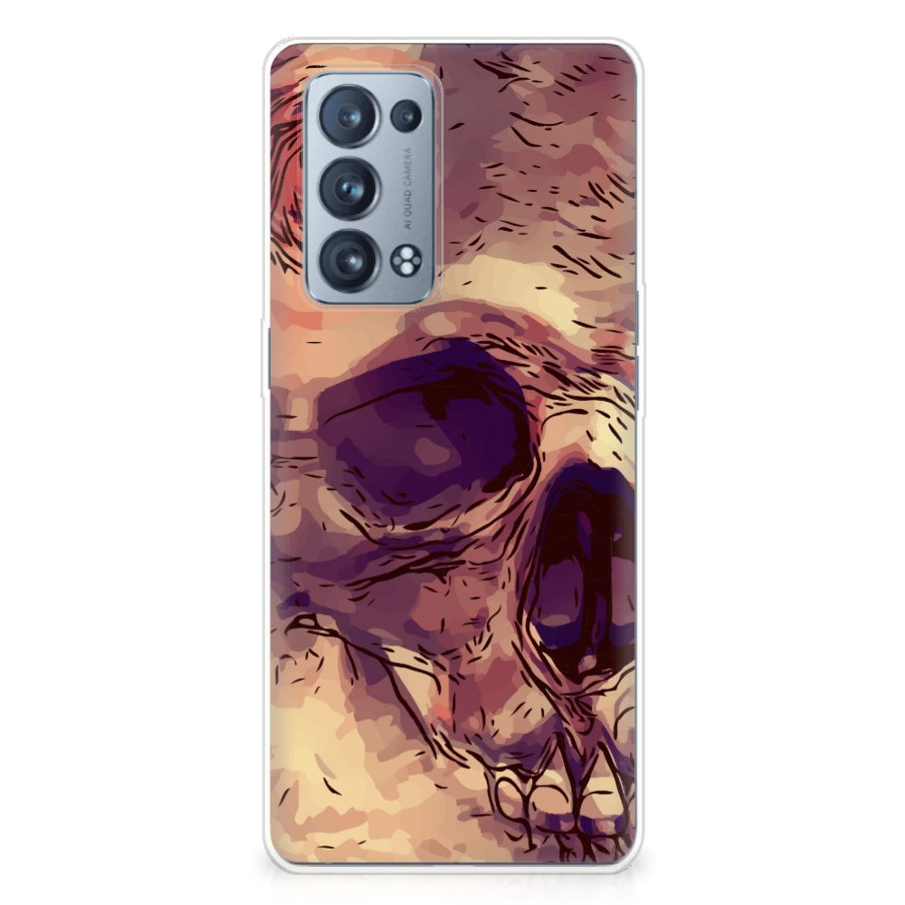 Silicone Back Case OPPO Reno 6 Pro Plus 5G Skullhead B2C Telecom