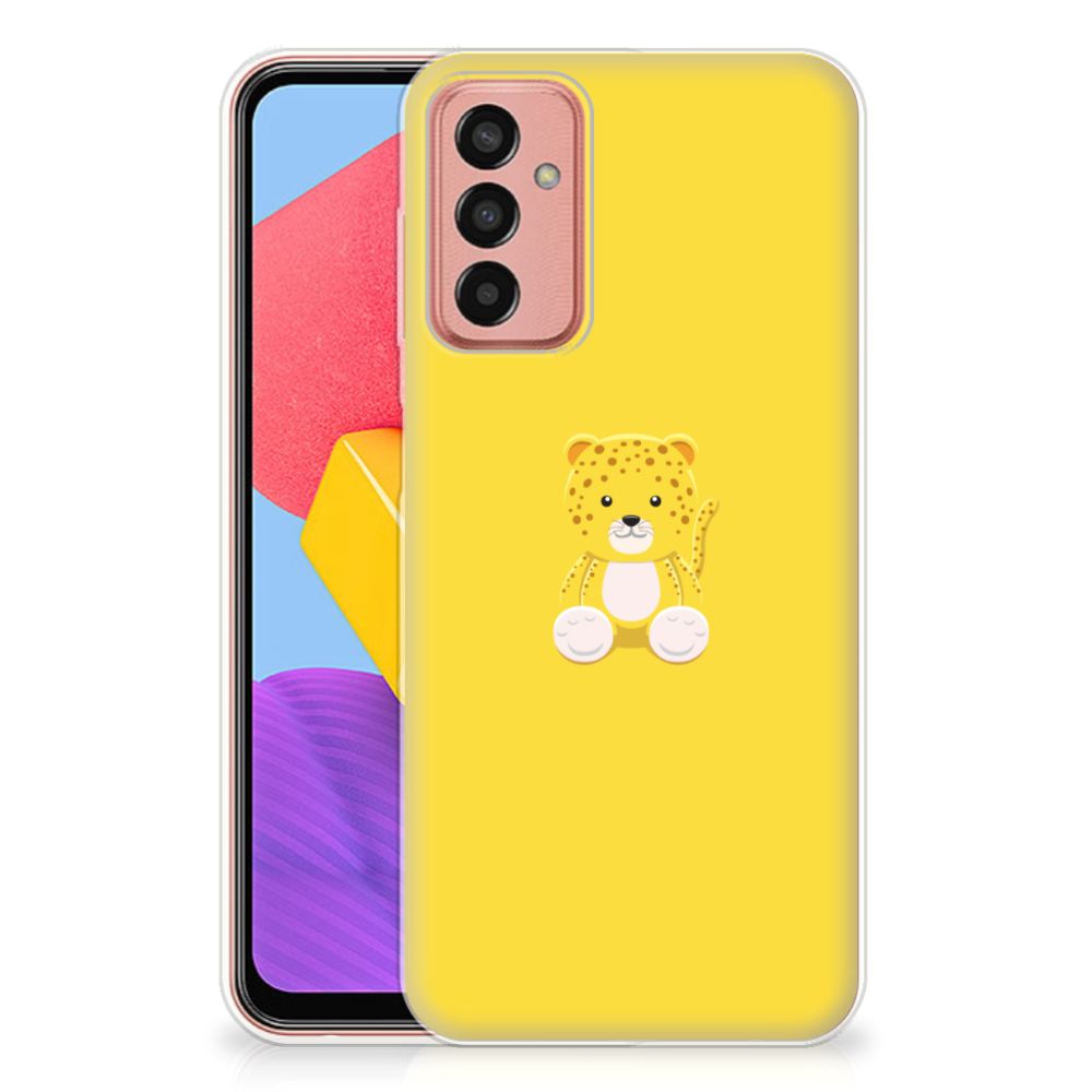 Samsung Galaxy M13 | M23 Telefoonhoesje met Naam Baby Leopard B2C Telecom