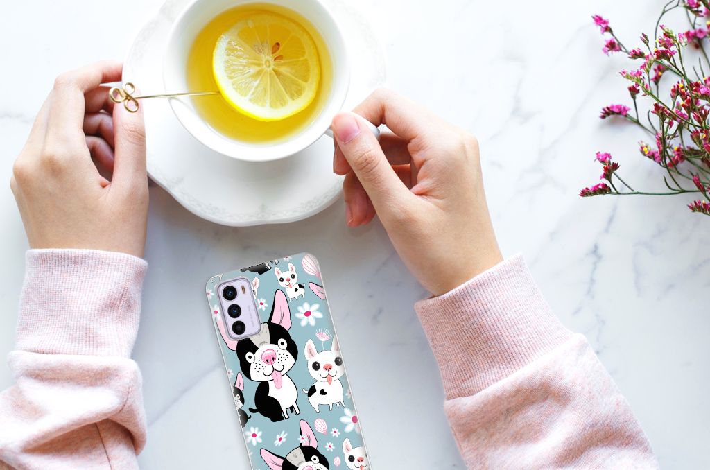 Motorola Moto G42 TPU Hoesje Hondjes