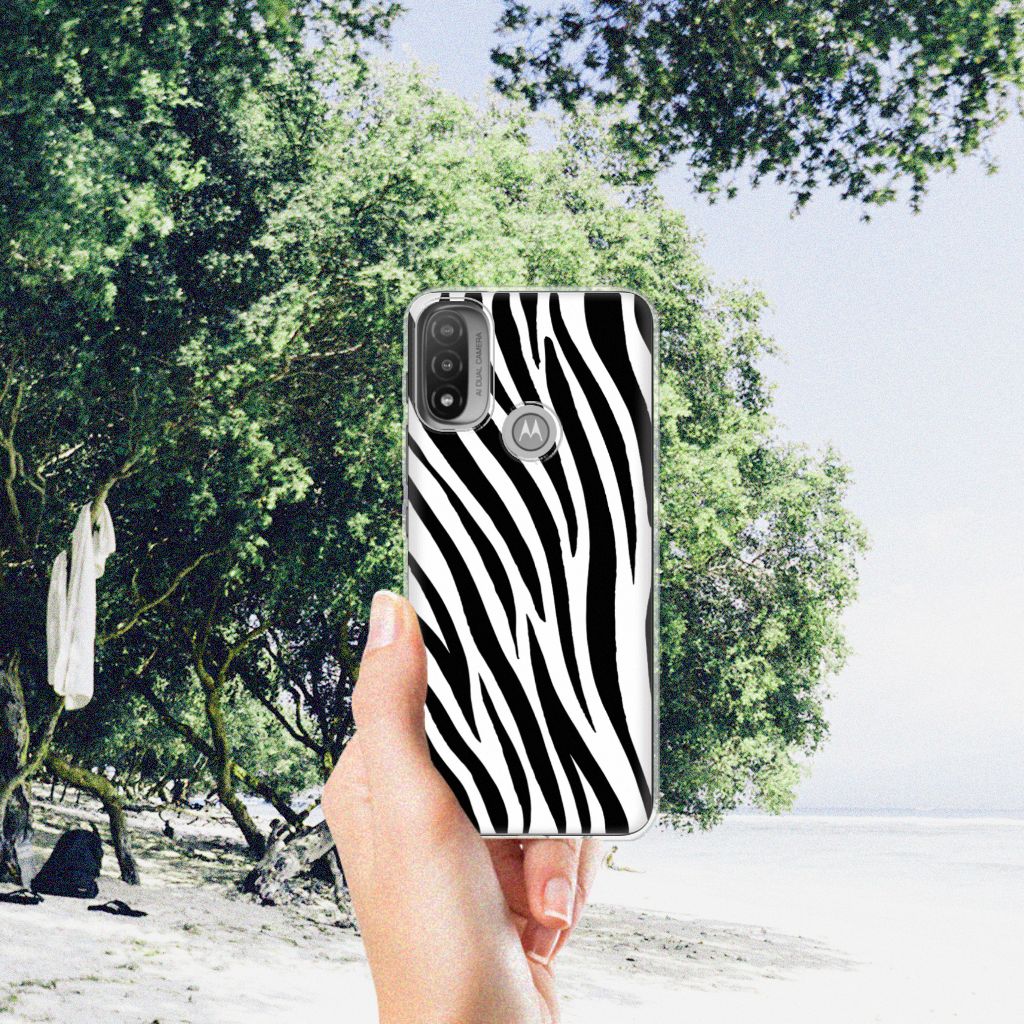 Motorola Moto E20 | E40 TPU Hoesje Zebra B2C Telecom