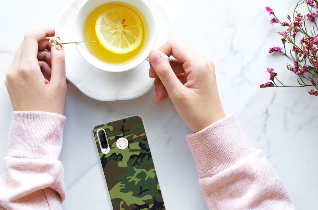 Huawei P30 Lite TPU bumper Army Dark