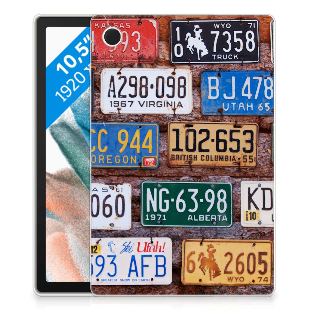 Samsung Galaxy Tab A8 2021/2022 Tablet Backcover met foto Kentekenplaten - B2C Telecom