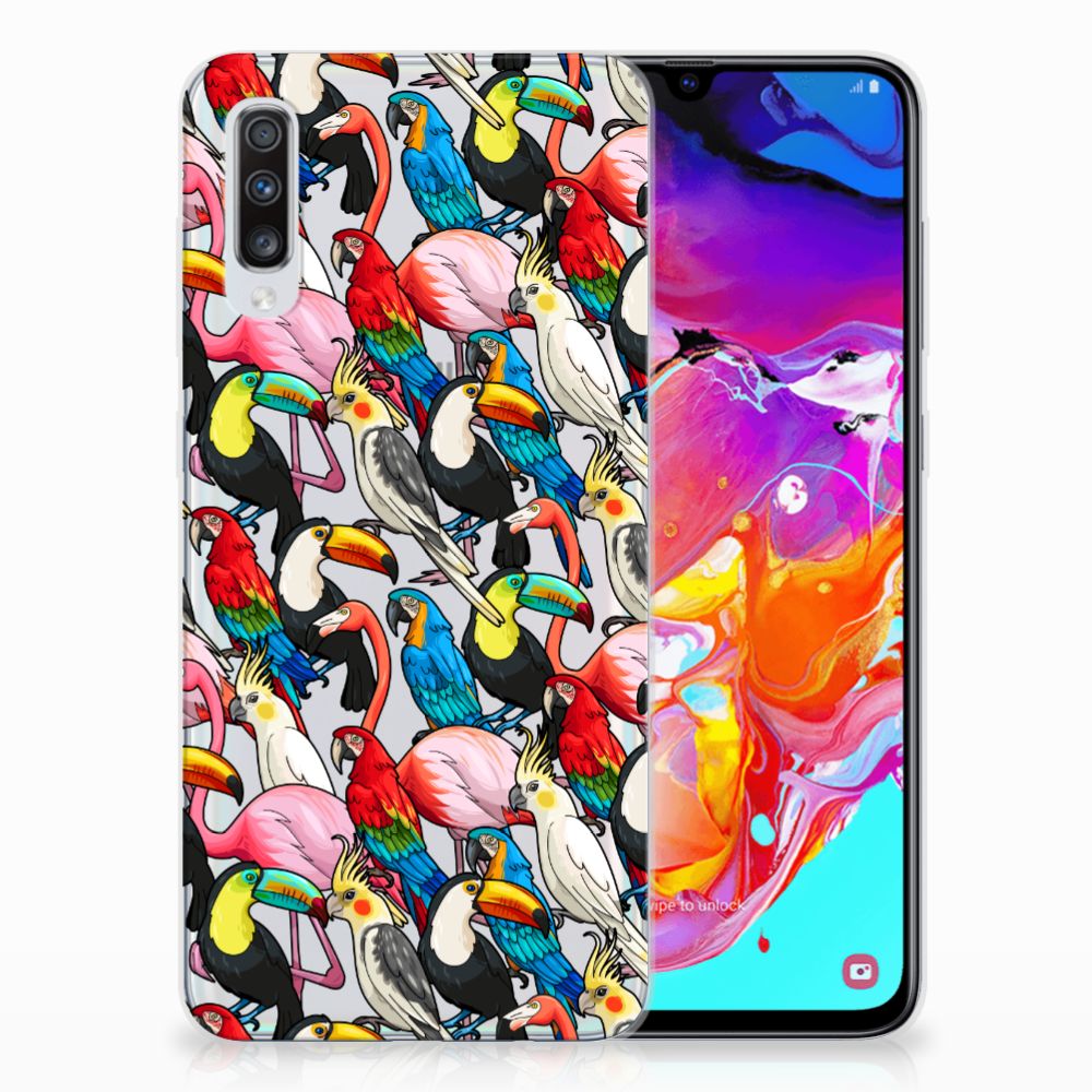 Samsung Galaxy A70 TPU Hoesje Birds