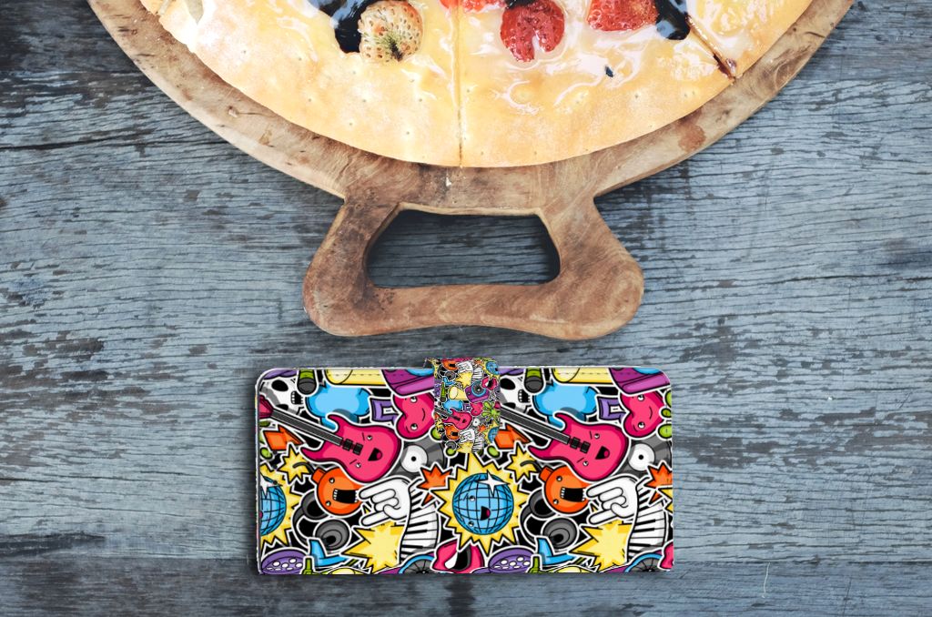OnePlus 9 Pro Wallet Case met Pasjes Punk Rock