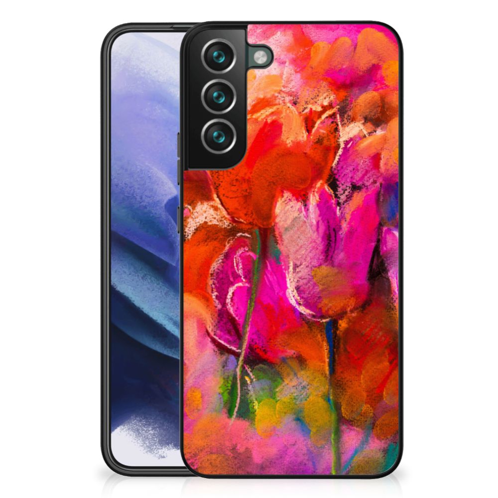 Kleurrijke Telefoonhoesje Samsung Galaxy S22 Plus Tulips