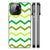 iPhone 14 Pro Max Back Case Zigzag Groen