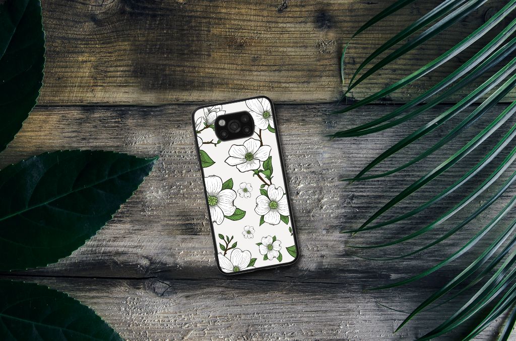 Xiaomi Poco X3 | X3 Pro Bloemen Hoesje Dogwood Flowers B2C Telecom
