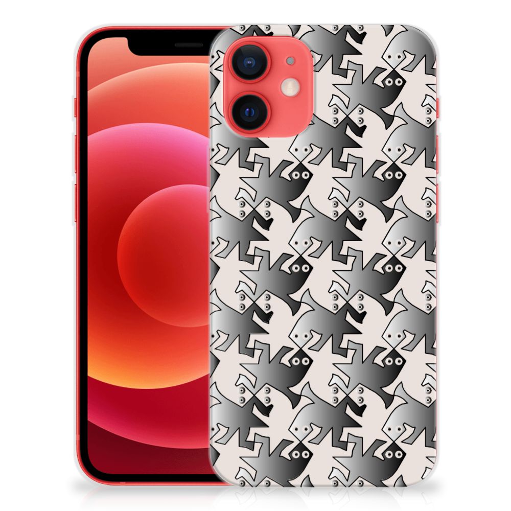 iPhone 12 Mini TPU Hoesje Salamander Grey B2C Telecom