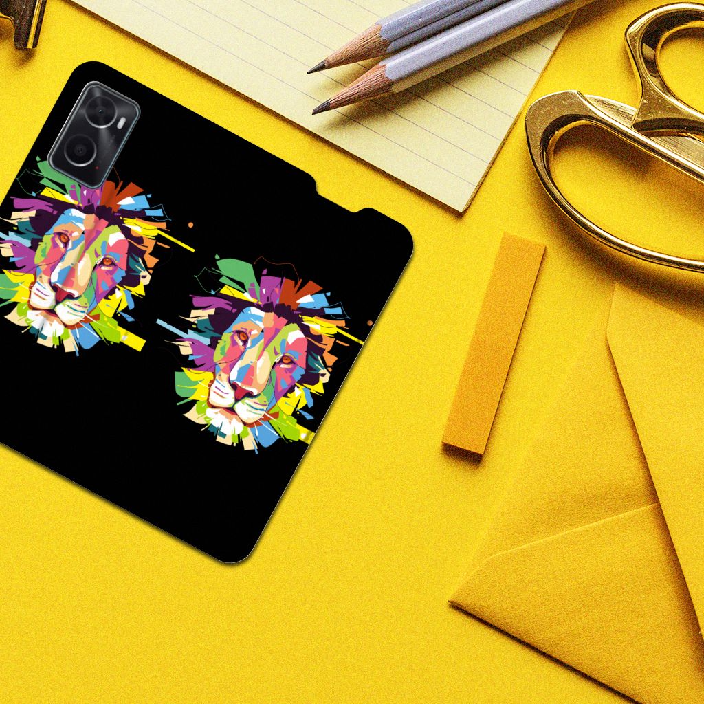 OPPO A96 | A76 Magnet Case Lion Color - B2C Telecom