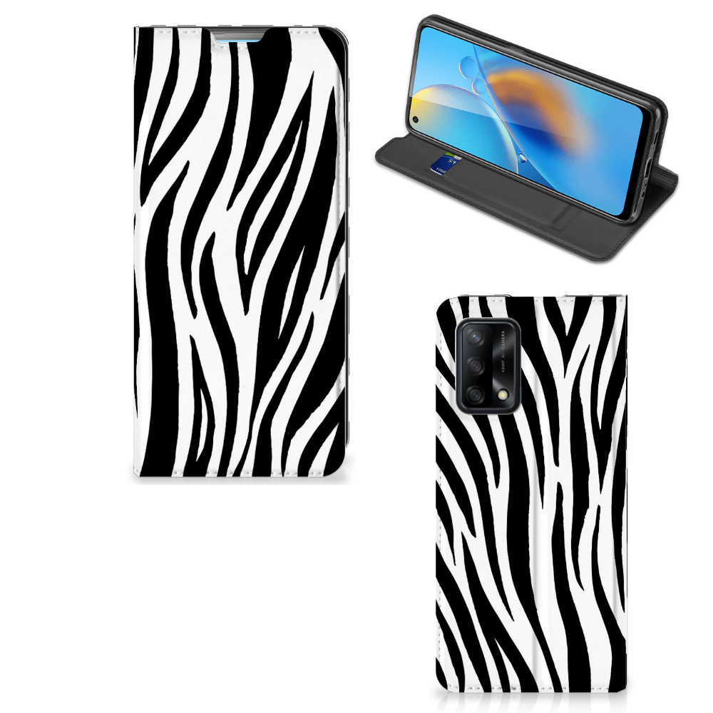 OPPO A74 4G Hoesje maken Zebra - B2C Telecom