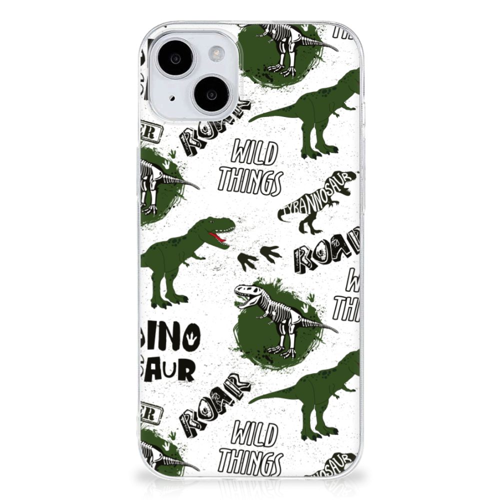TPU Hoesje voor iPhone 15 Dinosaurus