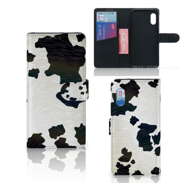 Samsung Xcover Pro Telefoonhoesje met Pasjes Koeienvlekken