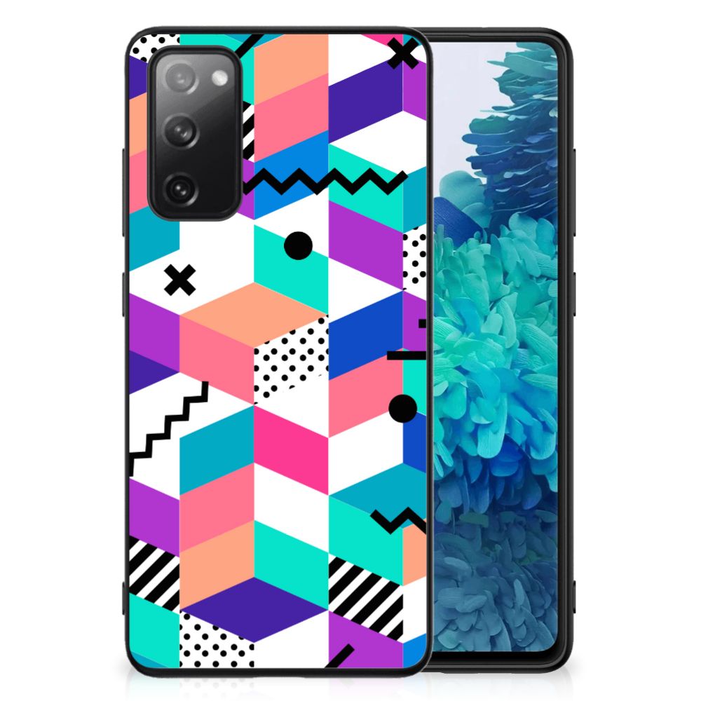 Samsung Galaxy S20 FE Backcover Blokken Kleurrijk B2C Telecom