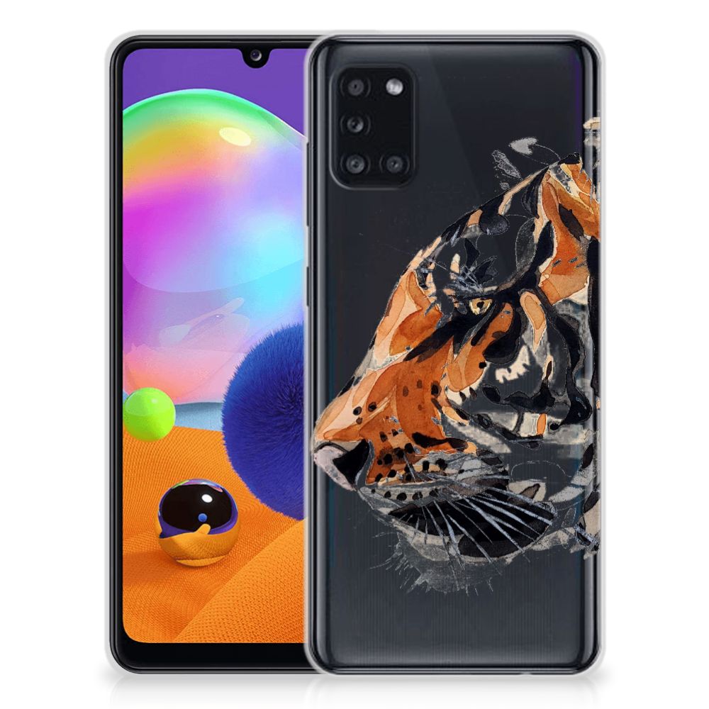 Hoesje maken Samsung Galaxy A31 Watercolor Tiger B2C Telecom