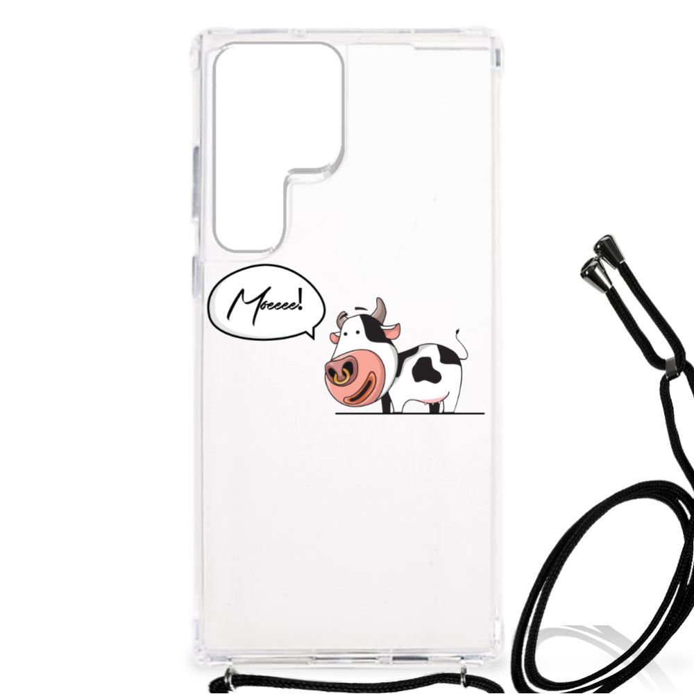 Samsung Galaxy S23 Ultra Stevig Bumper Hoesje Cow B2C Telecom
