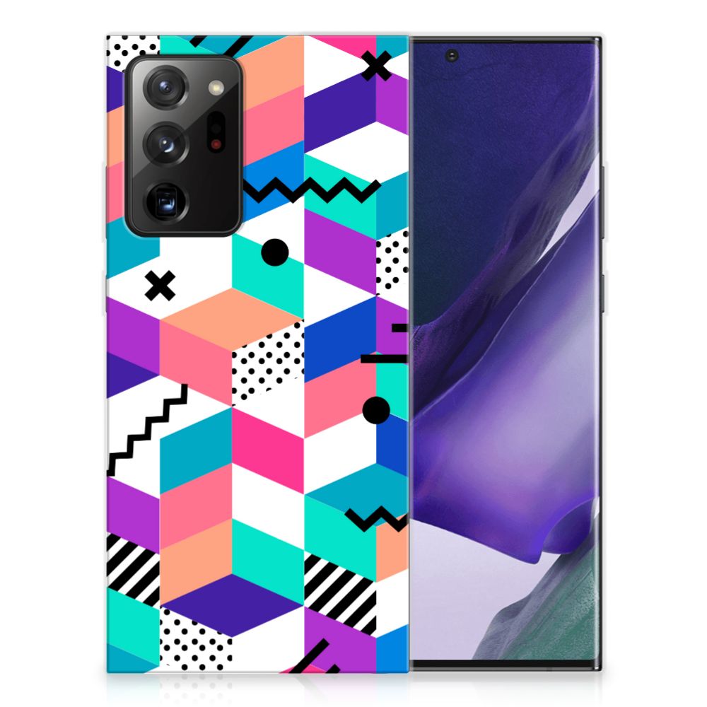 Samsung Galaxy Note20 Ultra TPU Hoesje Blokken Kleurrijk B2C Telecom