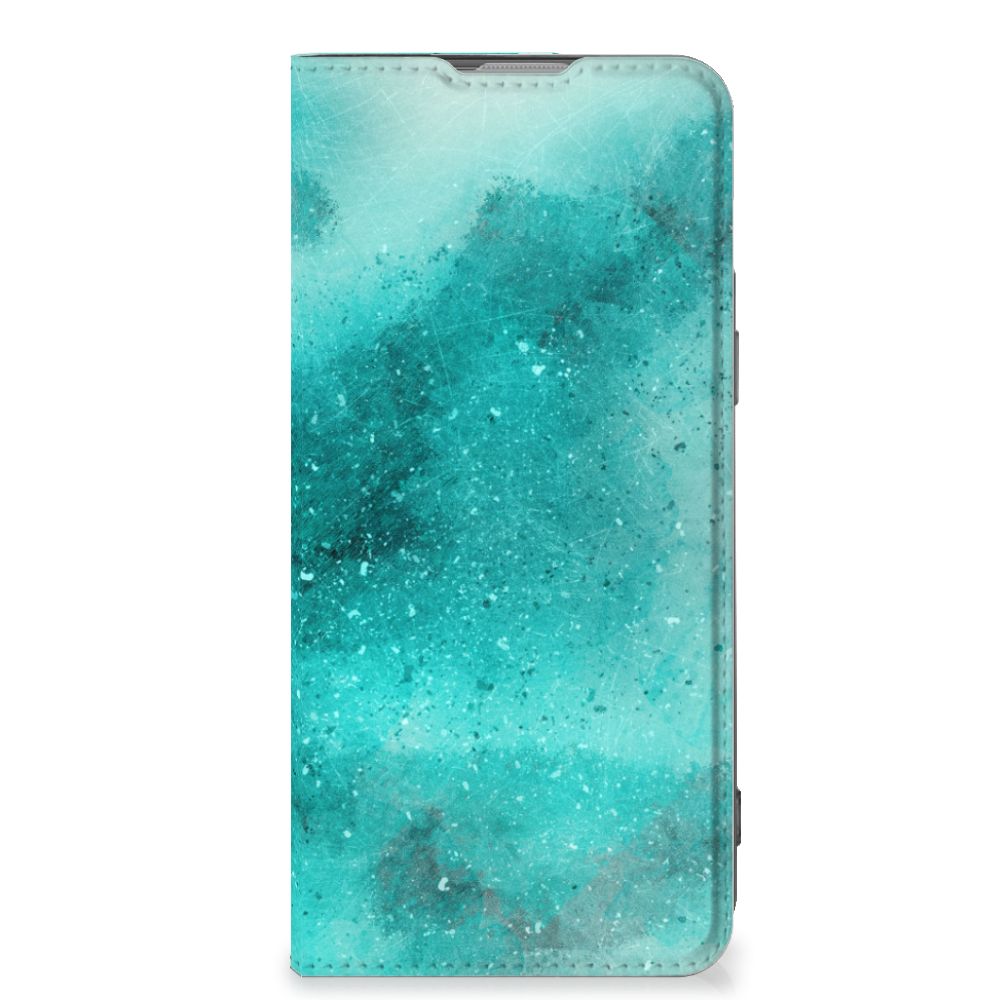 Bookcase OnePlus Nord 2T Painting Blue - B2C Telecom