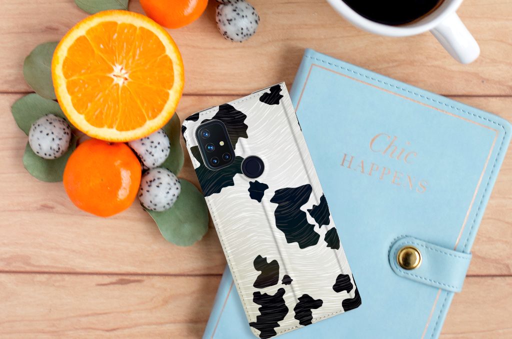 OnePlus Nord N10 5G Hoesje maken Koeienvlekken - B2C Telecom