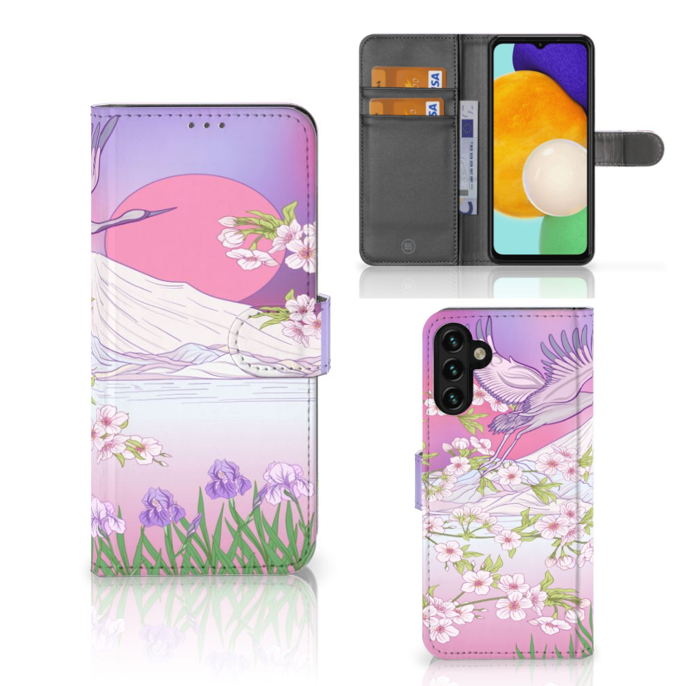 Samsung Galaxy A04s | Samsung Galaxy A13 5G Telefoonhoesje met Pasjes Bird Flying