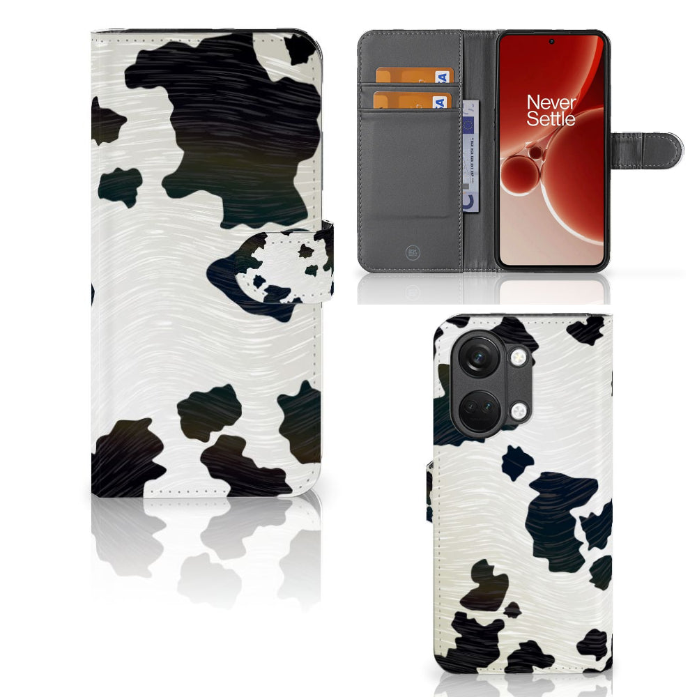 OnePlus Nord 3 Telefoonhoesje met Pasjes Koeienvlekken