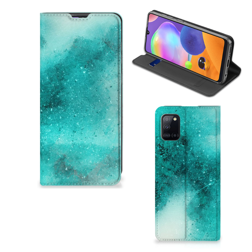 Bookcase Samsung Galaxy A31 Painting Blue - B2C Telecom