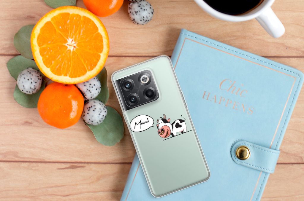 OnePlus 10T Telefoonhoesje met Naam Cheeky Cow