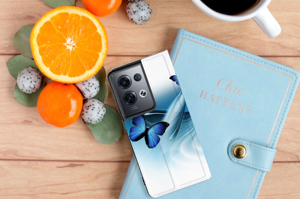 OPPO Reno8 Pro Hoesje maken Vlinders - B2C Telecom