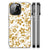 iPhone 14 Pro Max Bloemen Hoesje Gouden Bloemen