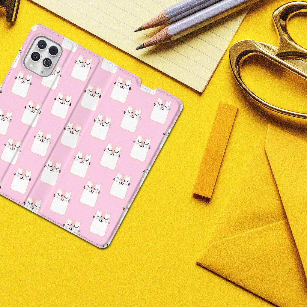 Motorola Moto G100 Hoesje maken Sleeping Cats - B2C Telecom