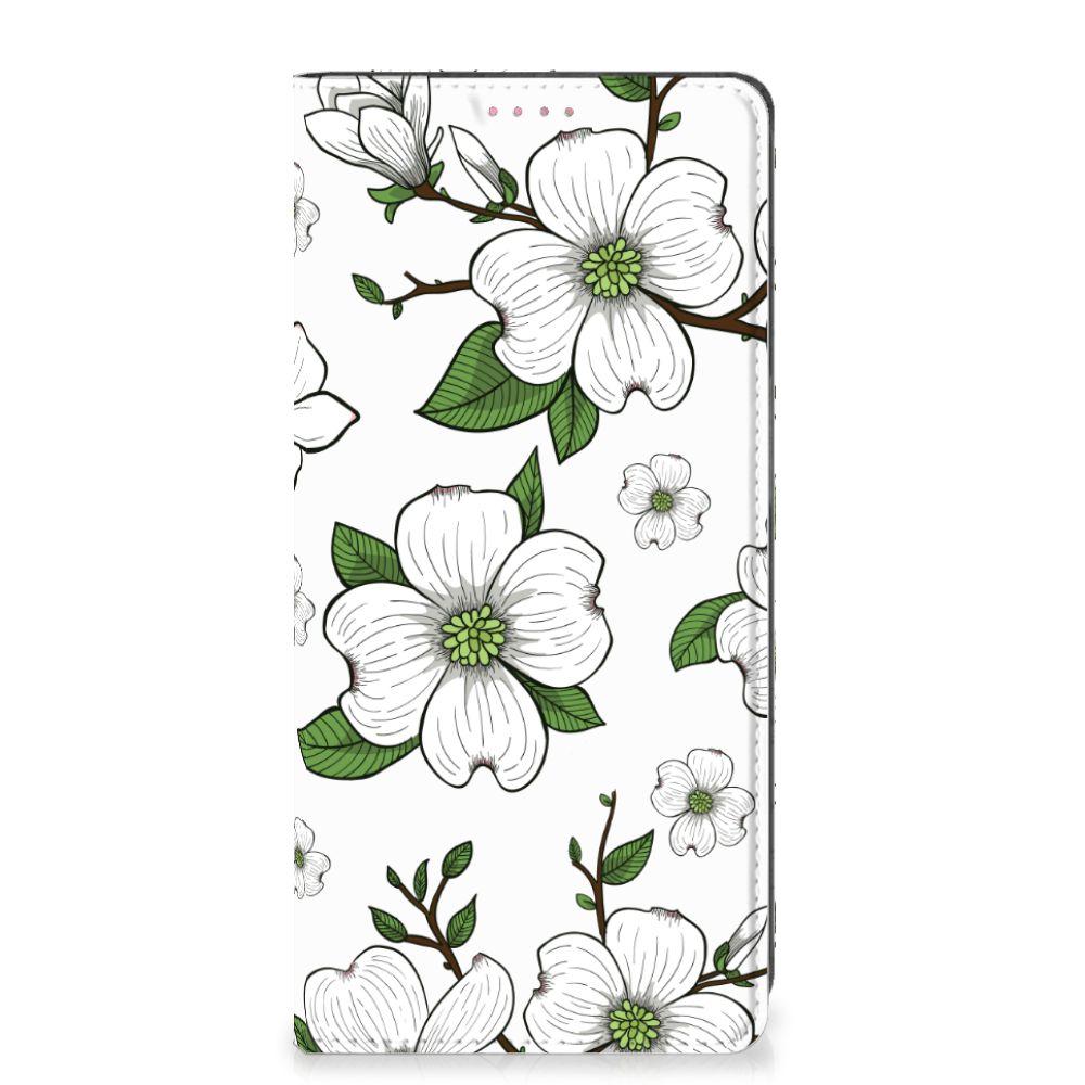 OPPO A54 5G | A74 5G | A93 5G Smart Cover Dogwood Flowers - B2C Telecom