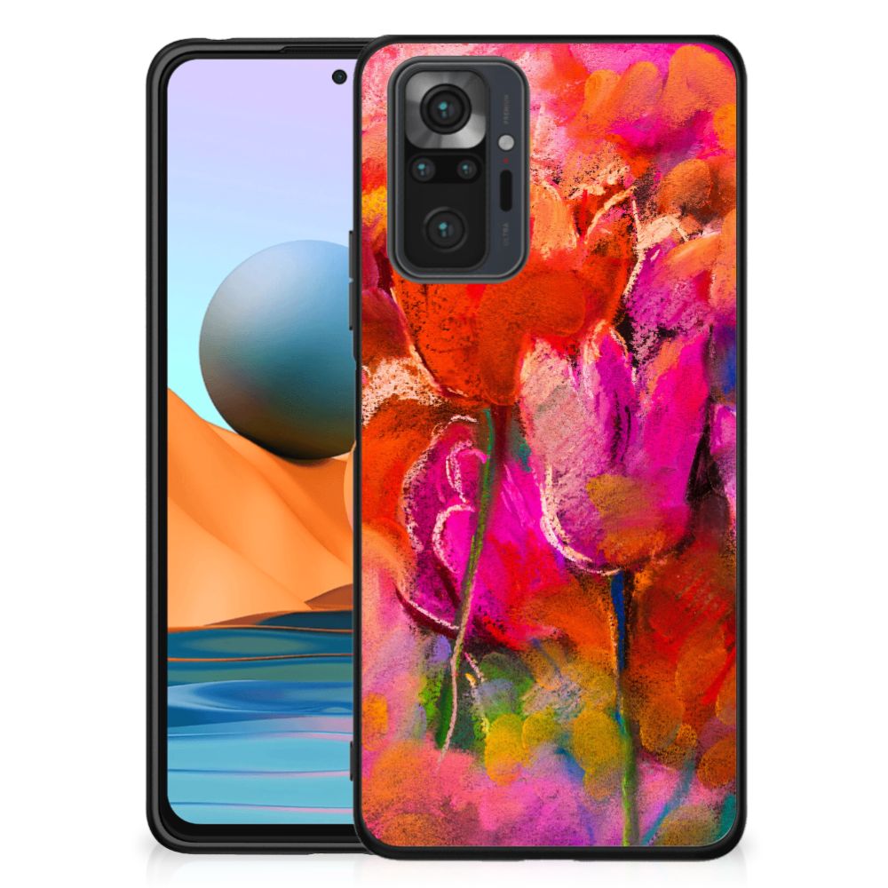 Kleurrijke Telefoonhoesje Xiaomi Redmi Note 10 Pro Tulips
