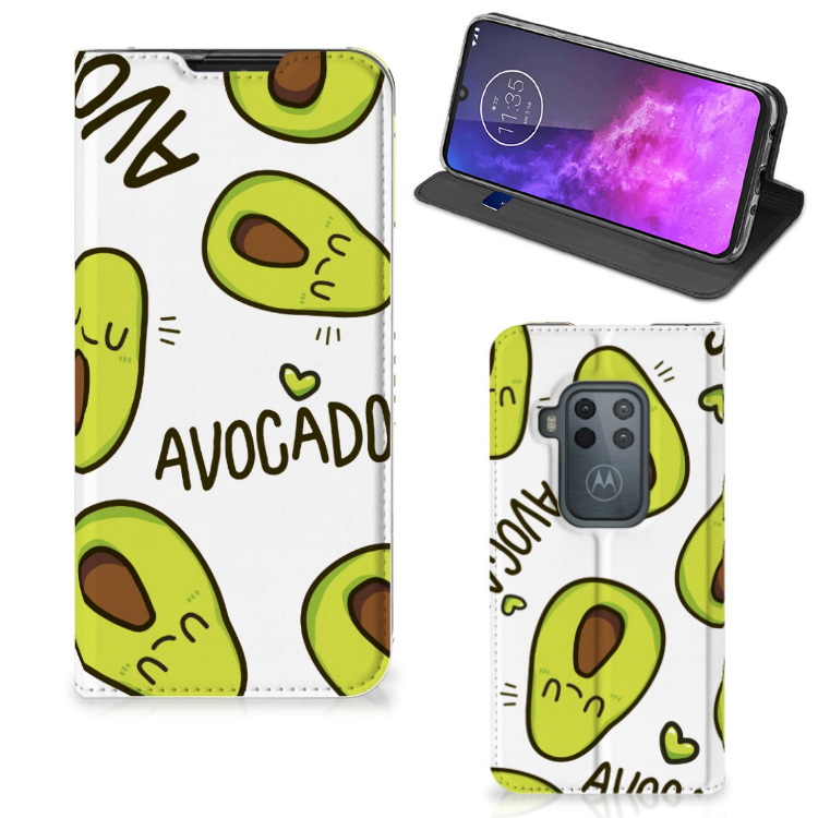 Motorola One Zoom Magnet Case Avocado Singing - B2C Telecom