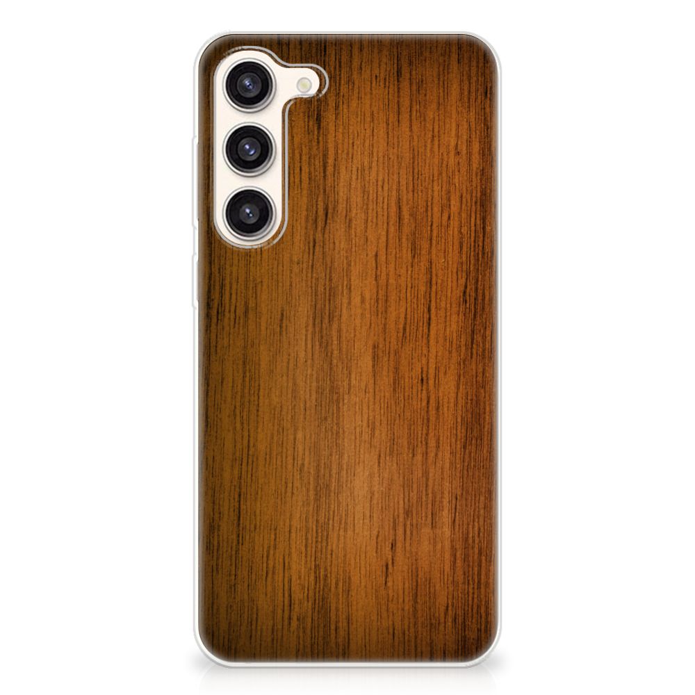 Samsung Galaxy S23 Plus Bumper Hoesje Donker Hout