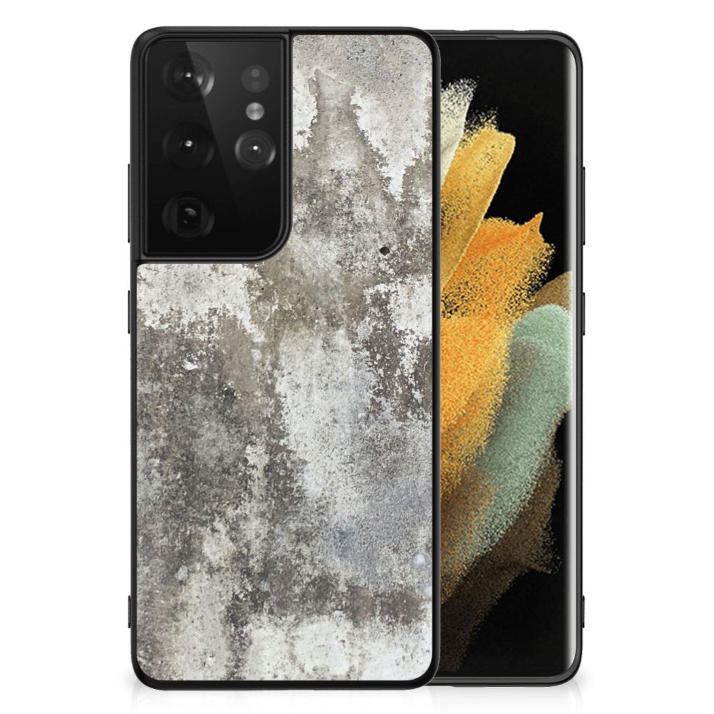 Samsung Galaxy S21 Ultra Marmeren Print Telefoonhoesje Beton Print B2C Telecom