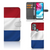 Motorola Moto G60s Bookstyle Case Nederlandse Vlag met een artistiek ontwerp van de Nederlandse vlag.